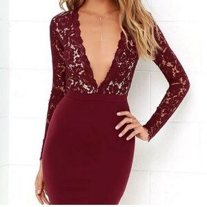 Lulu’s “Swoon-er or Later” Lace Dress